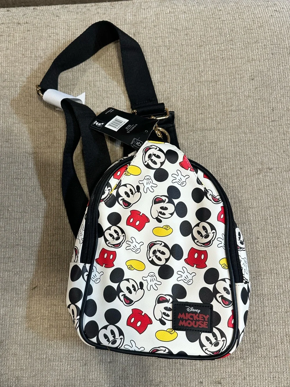 Brand new Disney Mickey Mouse White Logo Crossbody Bag